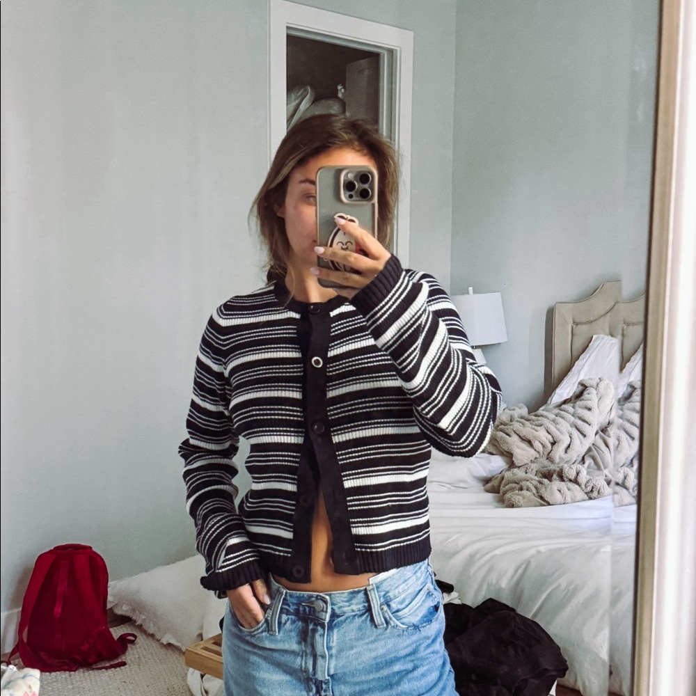 asos striped cardigan